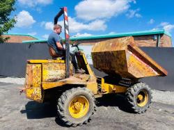 THWAITES 3 TONNE STRAIGHT TIP DUMPER*C/W PERKINS ENGINE* VIDEO*