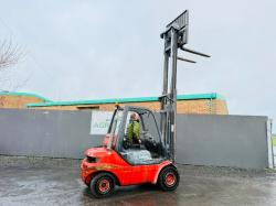 LINDE H30D-03 FORKLIFT*C/W PERKINS ENGINE*VIDEO*