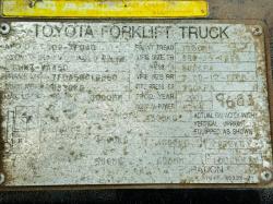 TOYOTA 02-7F040 FORKLIFT*C/W PALLET TINES*VIDEO*