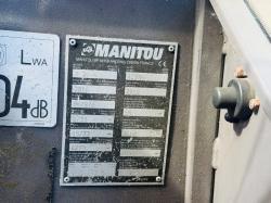 MANITOU M26-4 ROUGH TERRAIN FORKLIFT*YEAR 2016*C/W PALLET TINES*VIDEO*