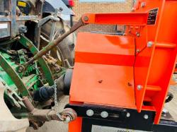 MDL POWER UP MOUNTED PTO DRIVEN WOOD CHIPPER*YEAR 2017*VIDEO*
