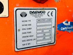 DEAWOO DSL602 SKIDSTEER *ON SOLID TYRES* C/W BUCKET *VIDEO*