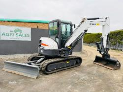 BOBCAT E45 EXCAVATOR *YEAR 2017*ONLY 257 HOURS*C/W HYDRAULIC THUMB*VIDEO*
