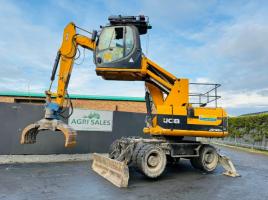 JCB JS160W EXCAVATOR*HIGHRISE CAB*C/W SELECTOR GRAB*YEAR 2012*VIDEO*