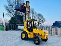 COVENTRY CLIMAX ROUGH TERRIAN DIESEL FORK LIFT C/W PALLET TINES 