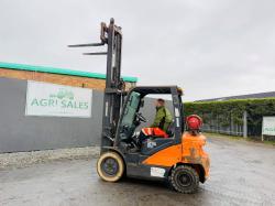 DOOSAN G25E-7 FORKLIFT*C/W PALLET TINES*YEAR 2022*VIDEO*