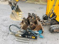 JCB MICRO TRACKED EXCAVATOR *1664 HOURS* C/W 5 BUCKETS*VIDEO*