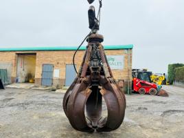 LIEBHERR 5 TINE SCRAP GRAB TO SUIT SCRAP HANDLER*VIDEO*