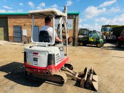 TAKEUCHI TB016 EXCAVATOR*C/W EXPANDING TRACKS*YEAR 2013*VIDEO*