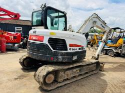 BOBCAT E85 EXCAVATOR*C/W QUICK HITCH*YEAR 2017*SPARES AND REPAIRS*VIDEO*
