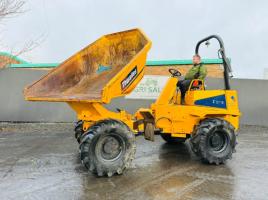 THWAITES 6 TONNE SWIVLE TIP DUMPER*YEAR 2008* ONLY 1453 HOURS*VIDEO*