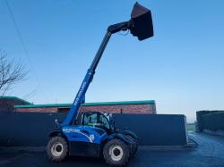 NEW HOLLAND LM7.42 TELEHANDLER*C/W PALLET TINES & BUCKET*YEAR 2017*VIDEO*