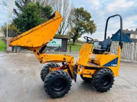 THWAITES 1 TON HIGH TIP DUMPER *YEAR 2015, ONLY 2009 HOURS* C/W ROLE BAR *VIDEO*