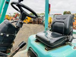 MITSUBISHI FD20K CONTAINER SPEC FORKLIFT*C/W PALLET TINES*VIDEO*