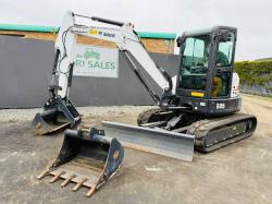 BOBCAT E45 EXCAVATOR *YEAR 2017*ONLY 257 HOURS*C/W HYDRAULIC THUMB*VIDEO*
