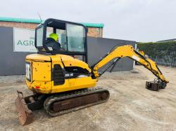 CATERPILLAR 302.5C EXCAVATOR*C/W LOG GRAB*YEAR 2008*VIDEO*