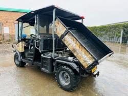 KUBOTA RTV 1140 CPX* C/W HYDRAULIC TIP*YEAR 2014*VIDEO*