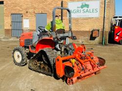 KUBOTA KB18 HALF TRACK COMPACT TRACTOR*C/W ROTOVATOR*VIDEO*