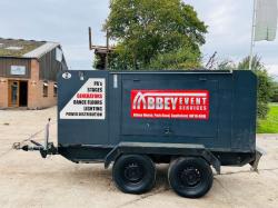 YORPOWER YP40EM MOBILE 40KVA TWIN AXLE GENERATOR C/W PERKINS ENGINE *VIDEO* 