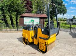 BOMAG BW80AD DOUBLE DRUM ROLLER C/W ROLE FRAME *VIDEO*
