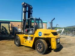 CATERPILLAR DP135N MASTED FORKLIFT*VIDEO*