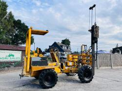 THWAITES ALL DRIVE 4WD DUMPER C/W HYDRAULIC POST DRIVER & PERKINS ENGINE *VIDEO*