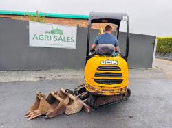 JCB 801.4 MINI EXCAVATOR*C/W LONG BOOM & 4 BUCKETS*READING 1174 HOURS*VIDEO*