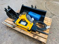 UNUSED 1 X DITCHING BUCKET, 1 X DIGGING BUCKET, 1 X HYDRAULIC HAMMER *2023* VIDEO *