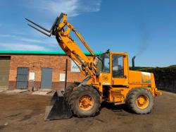 JCB 412S FARM MASTER FRONT LOADER*C/W BUCKET AND TINES*VIDEO*