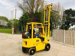 KOMATSU FG15H-1 FORKLIFT C/W STAGE MAST & PALLET TINES *VIDEO*