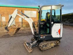 BOBCAT E17 EXCAVATOR*759 HOURS*YEAR 2022*C/W BUCKETS*VIDEO*
