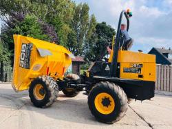 JCB 9TFT 4WD DUMPER *YEAR 2016, 1965 HOURS * C/W ROLE BAR *VIDEO*