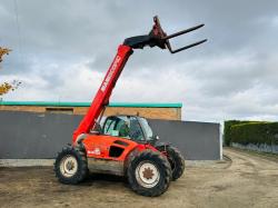 MANITOU MT732 TELEHANDLER*C/W PALLET TINES*VIDEO*