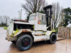 LJUNGBY TRUCK DIESEL FORKLIFT C/W SIDE SHIFT & TINE EXTENSIONS *VIDEO*