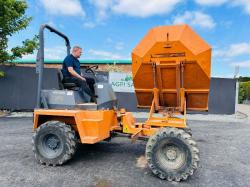 AUSA 400 AHG 4 TONNE SWIVLE TIP DUMPER *C/W ROLL BAR*VIDEO*