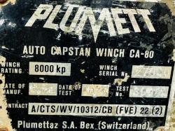 PLUMETT AUTO CAPSTAN WINCH CA-80*VIDEO*