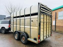 IFOR WILLIAMS CATTLEBOX TRAILER*C/W PARTITION*VIDEO*