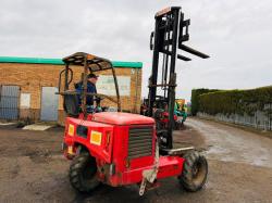MOFFETT M5 25.3TL FORKLIFT*C/W KUBOTA ENGINE*1454 HOURS*VIDEO*