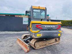 VOLVO EC55DAG RUBBER BLOCK TRACKS EXCAVATOR *YEAR 2020*C/W BUCKET*VIDEO*