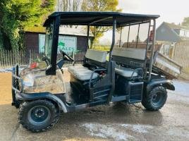 KUBOTA RTV1140CPX-UK TWIN SEATER UTV *1630 HOURS* C/W ELECTRIC TIP *VIDEO*