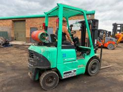 MITSUBISHI FG20K FORKLIFT*C/W PALLET TINES*VIDEO*