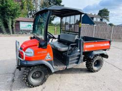 KUBOTA RTV900 4WD UTV *ROAD REGISTERED, YEAR 2011* C/W POWER STEERING *VIDEO*