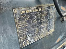 LINDE H40D 2 STAGE MASTED FORKLIFT*YEAR 2008*C/W ROTATING TINES*VIDEO*