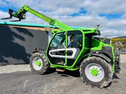 MERLO TF33.7 115 TURBO TELEHANDLER*AG SPEC *C/W PALLET TINES*YEAR 2017*VIDEO*