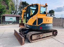 HYUNDIA ROBEX 80CR-9 EXCAVATOR *YEAR 2011, 4771 HOURS* C/W QUICK HITCH *VIDEO*