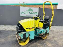 AMMANN AV12-2 VIBRATING DOUBLE DRUM ROLLER*C/W ROLL BAR*VIDEO*
