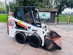  BOBCAT 553 SKIDSTEER *ONLY 1063 HOURS* C/W BUCKET *VIDEO*
