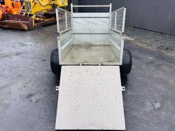 ROB ASTLEY SINGLE AXLE LOW TIP TRAILER*VIDEO*