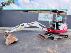 TAKEUCHI TB216 MINI EXCAVATOR*YEAR 2019*C/W 3 BUCKETS/RIPPER*VIDEO*