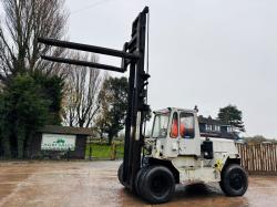 LJUNGBY TRUCK DIESEL FORKLIFT C/W SIDE SHIFT & TINE EXTENSIONS *VIDEO*